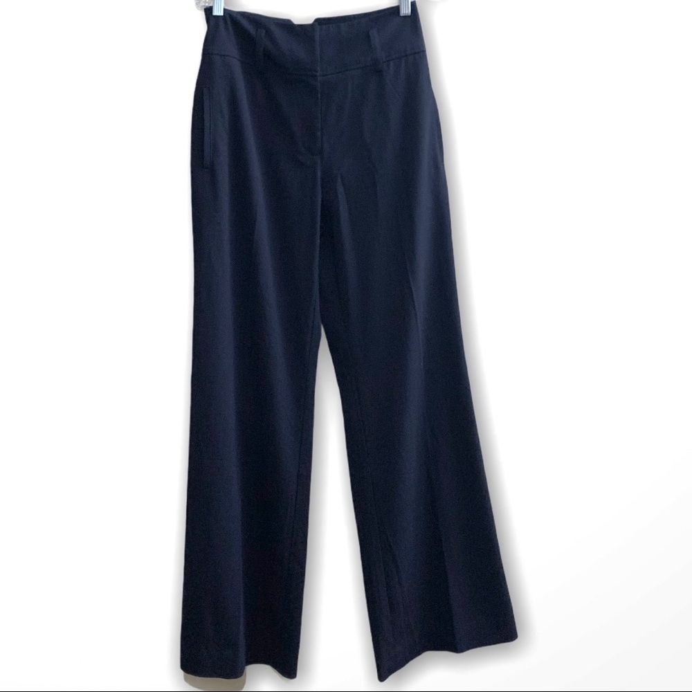 Cabi Black High Waist Wide Leg Pants W/ Belt Sz 8